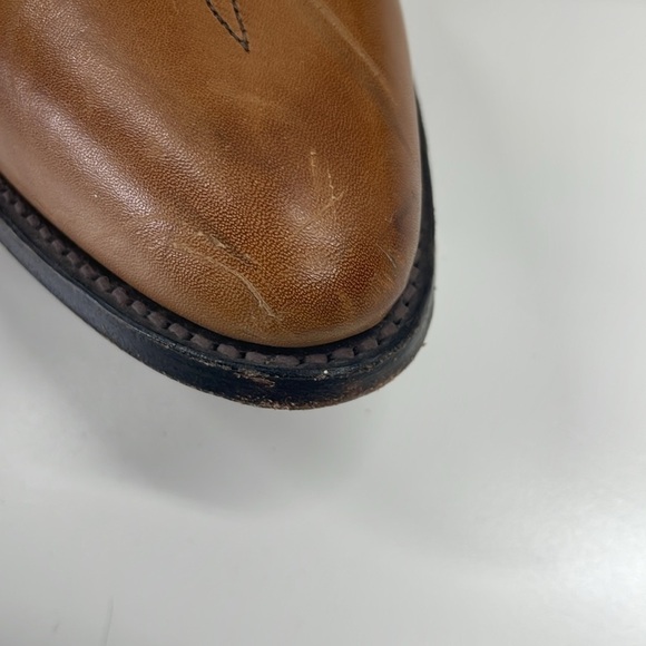 Abilene Womens Western Boots Leather Embroidered Pull On Boots in Brown Size 9.5 - Picture 13 of 14